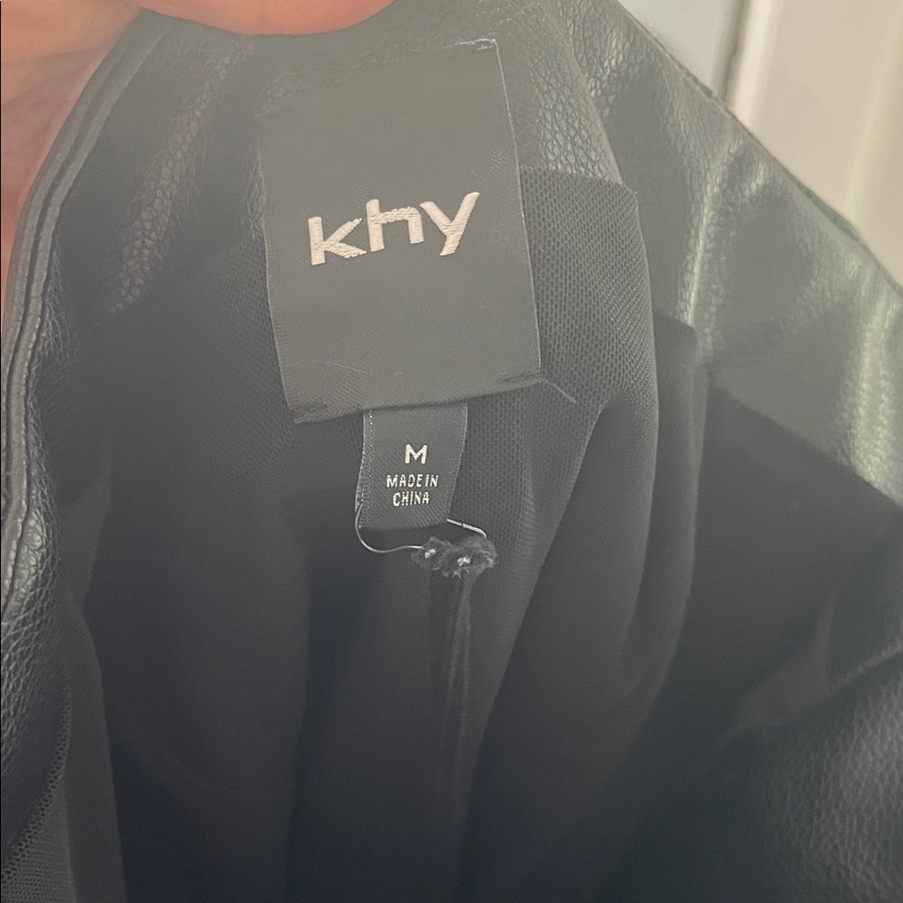 Khy Leather Mini Dress Size M - Picture 2 of 2